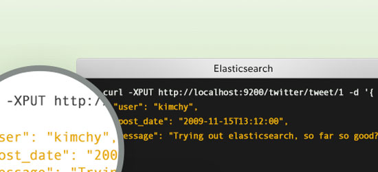 A screenshot of the Elasticsearch code
