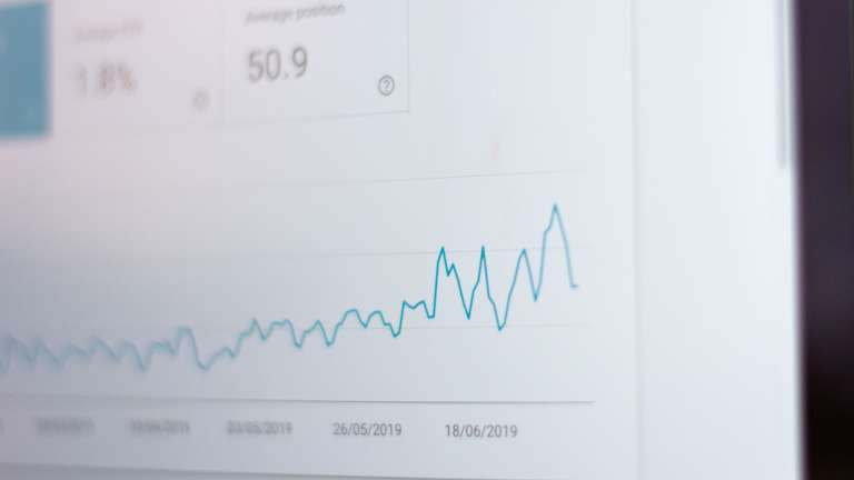 Line graph of an SEO metric going up
