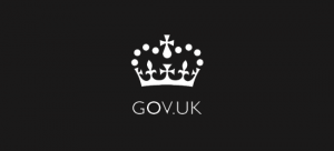 Gov.uk logo white on black
