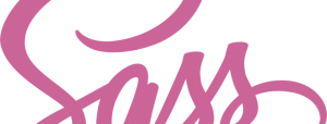 Sass logo - pink on transparency