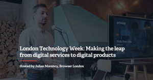 london technology week digital products