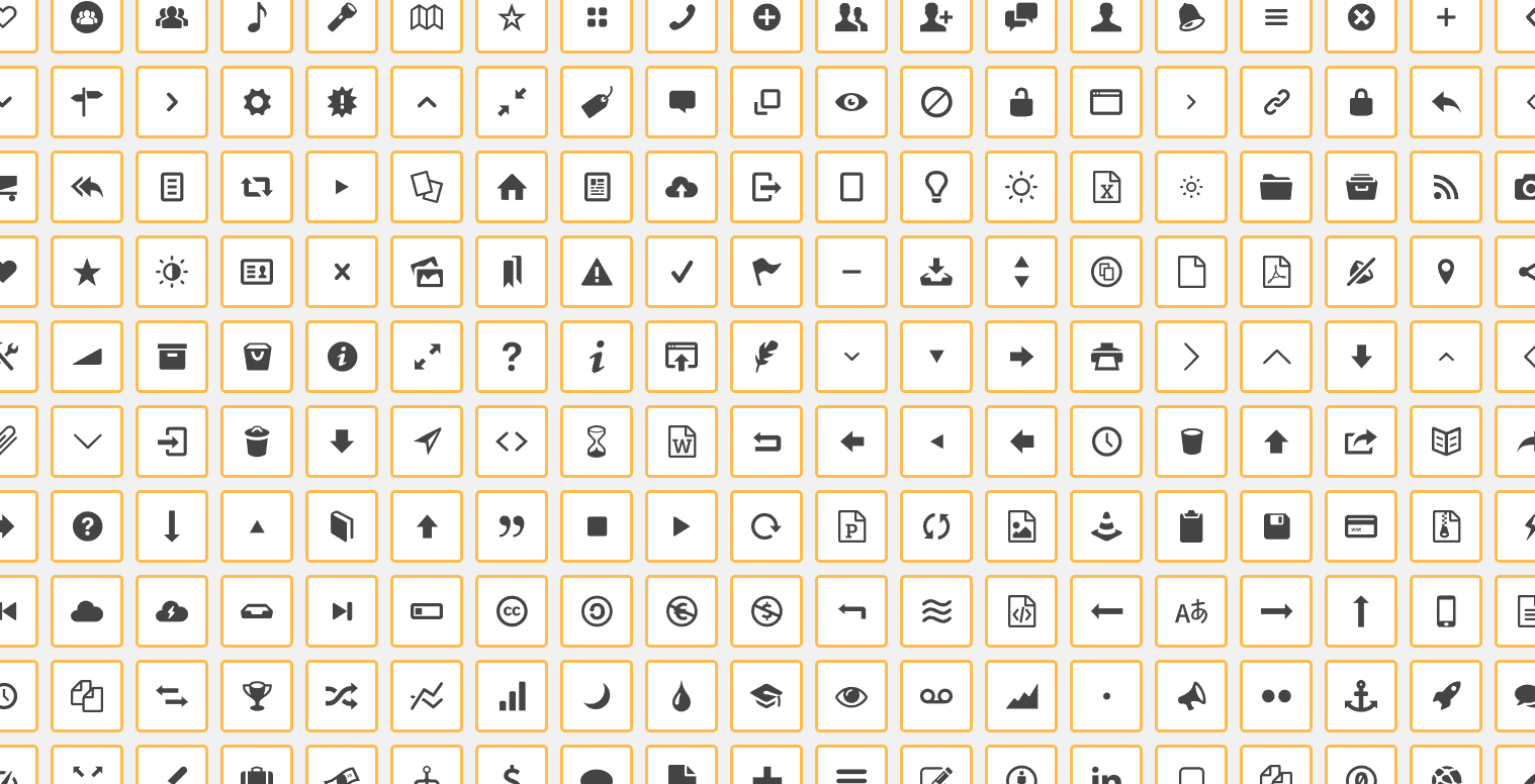 Collage of SVG icons