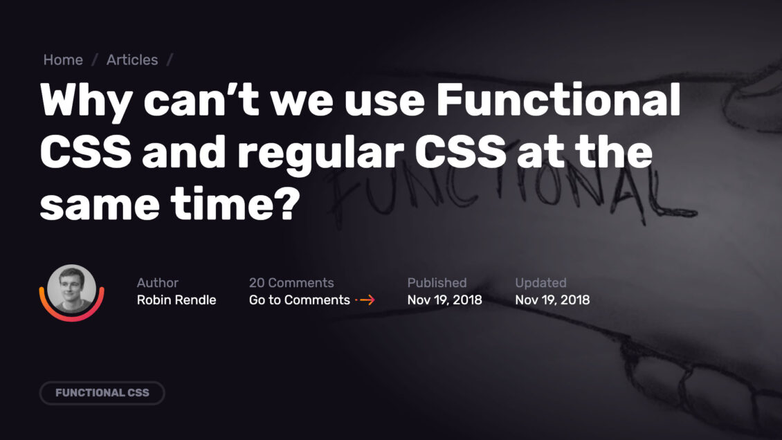 The perils of functional CSS (atomic CSS) - Browser London