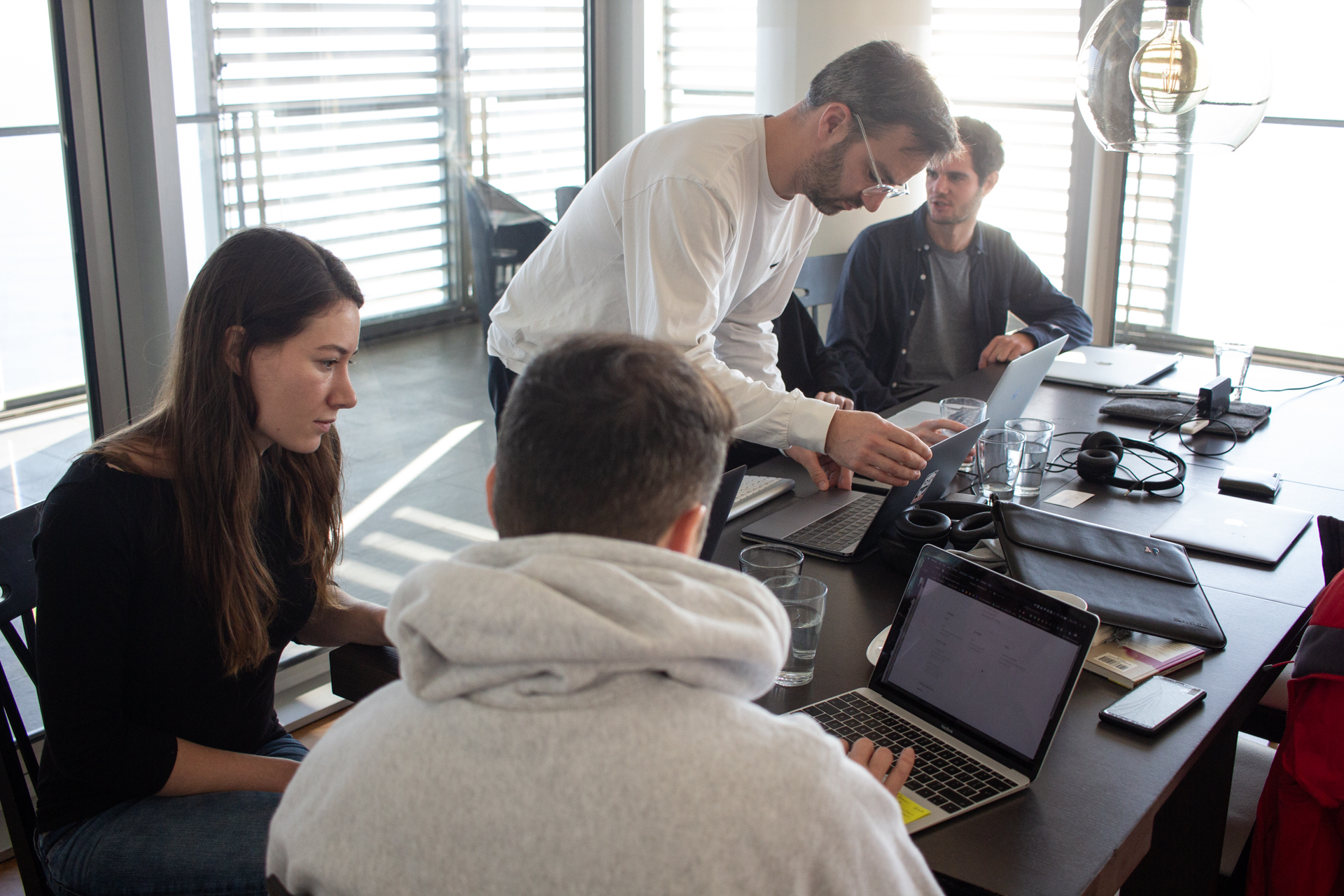 Browser hackathon team at work