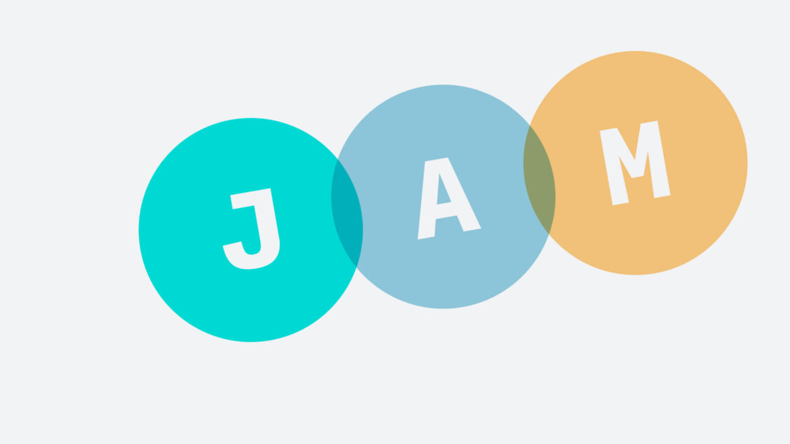 A rendition of the JAMStack logo