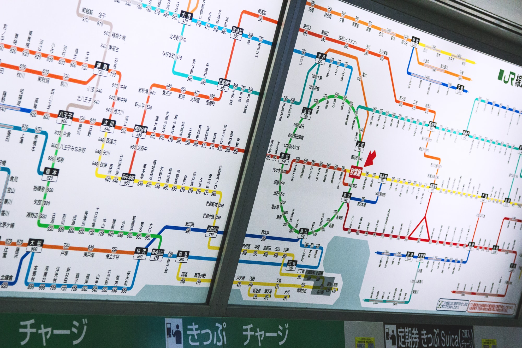 A complicated map of an underground system