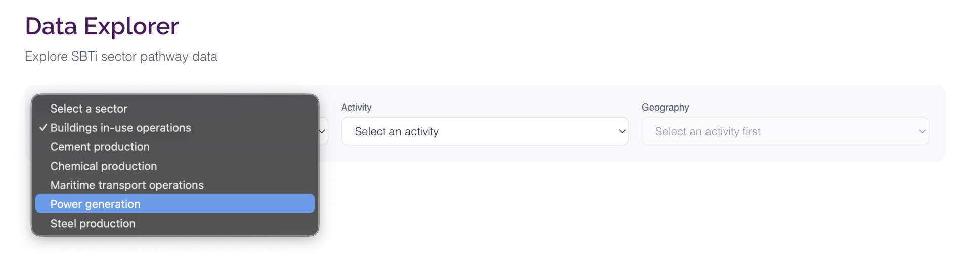 data explorer function 