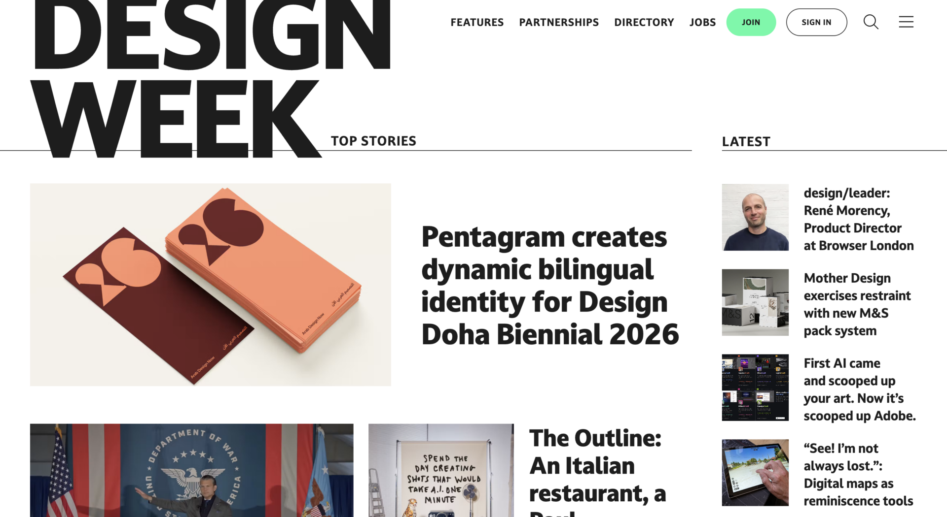 design week front page